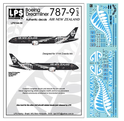 1:144 Air New Zealand Boeing 787-9