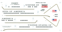 1:144 Boeing C-32A (757-200), United States of America (Decal Only)
