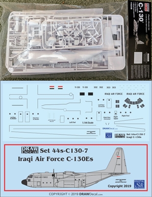 1:144 Minicraft Lockheed C.130A/E/H/J Hercules Kit + DRAW Iraqi Air Force Decal
