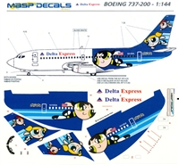 1:144 Delta Express 'Power Puff' Boeing 737-200