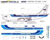 1:144 Aerolineas Argentinas Boeing 737-200