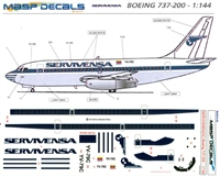 1:144 Servivensa Boeing 737-200