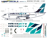 1:144 WestJet Boeing 737-200
