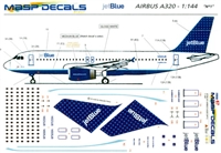 1:144 JetBlue 'Born to be Blue' Airbus A.320