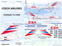 1:144 CSA Czech Airlines Tupolev 154M