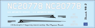 1:48 Beechcraft G-17 Staggerwing Antarctic Markings