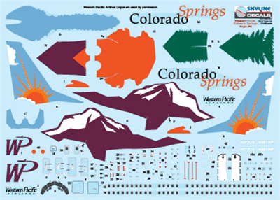 1:200 Western Pacific 'Colorado Springs' Boeing 737-300
