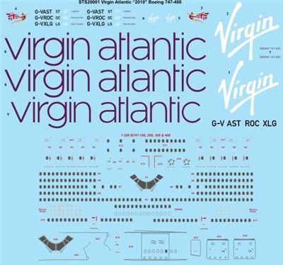1:200 Virgin Atlantic (2010 cs) Boeing 747-400