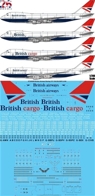 1:200 British Airways (Negus & Negus cs) Boeing 747-100 / -200B / -200F / 400