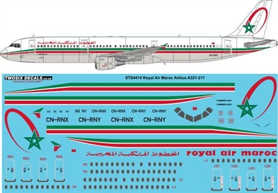 1:144 Royal Air Maroc Airbus A.321