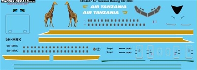 1:144 Air Tanzania Boeing 737-200