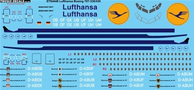 1:144 Lufthansa Boeing 707-330B/C