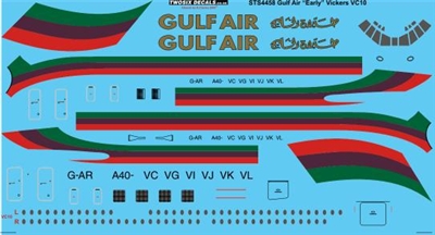 1:144 Gulf Air (early cs) Vickers VC-10