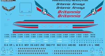 1:144 Britannia Airways (1980's cs) Boeing 737-200