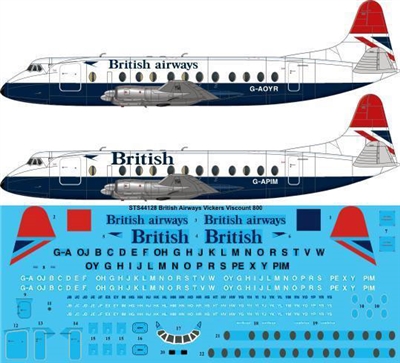 1:144 British Airways Vickers Viscount 800