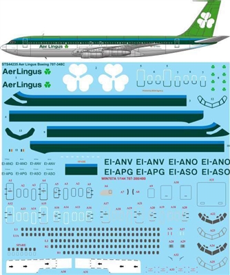 1:144 Aer Lingus (1970's cs) Boeing 707-320C