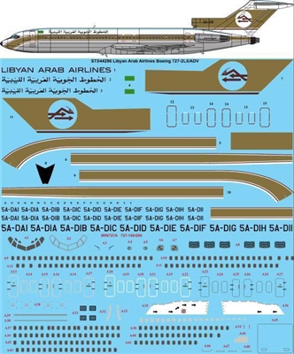 1:144 Libyan Arab Boeing 727-200