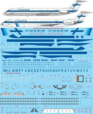 1:144 Finnair Douglas DC-9s / MD80