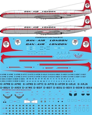 1:144 Dan Air London Dh.106 Comet 4B / 4C