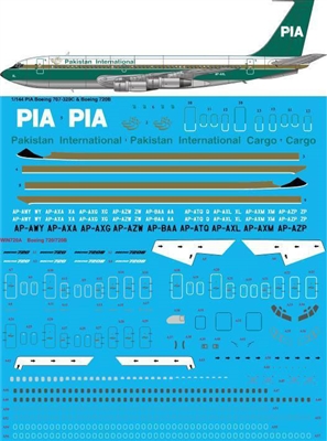 1:144 Pakistan International Boeing 720B