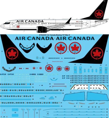 1:144 Air Canada (2017 cs) Boeing 737-MAX8