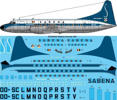 1:144 SABENA Convair 440