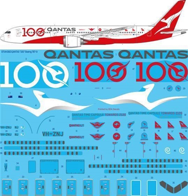 1:144 QANTAS '100' Boeing 787-9