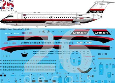 1:144 Laker Airlines BAC 1-11-300