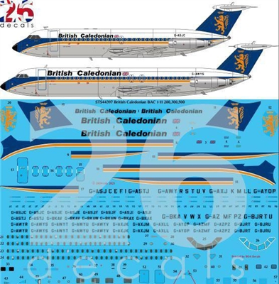 1:144 British Caledonian (later) BAC 1-11-200 / -500