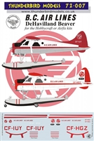 1:72  BC Airlines DHC-2 Beaver