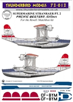 1:72 Pacific Western Airlines Supermarine Stranraer