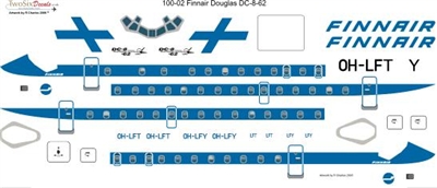 1:100 Finnair Douglas DC-8-62