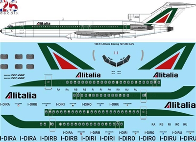 1:100 Alitalia Boeing 727-200