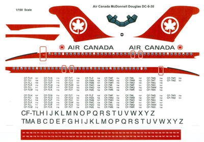 1:100 Air Canada (1966 cs) Douglas DC-9-30