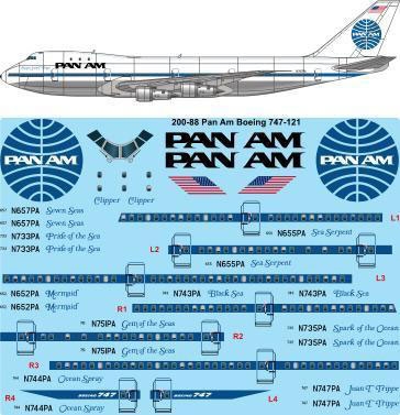 1:200 Pan Am (late) Boeing 747-100