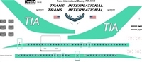 1:144 Trans International Boeing 727-100