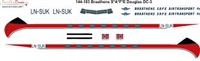 1:144 Braathens SAFE Douglas DC-3