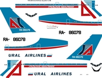 1:144 Ural Airlines Ilyushin 86