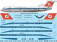 1:144 Cyprus Airways (early cs) Trident 1E & 2E