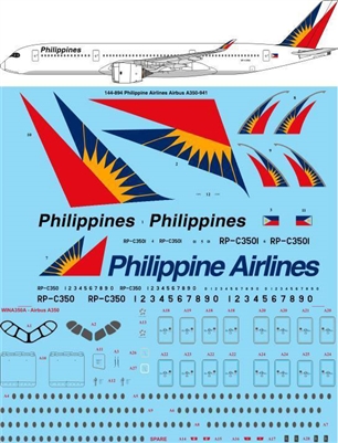 1:144 Philippine Airlines Airbus A.350-900