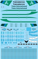 1:144 Trans America / Trans International Airlines  Douglas DC-8-63CF