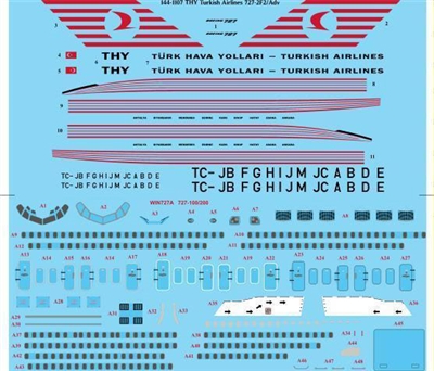 1:144 THY Turkish Boeing 727-200