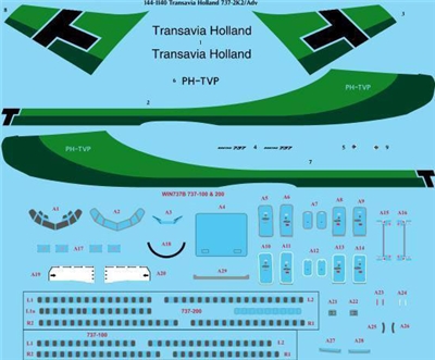 1:144 Transavia Holland Boeing 737-200