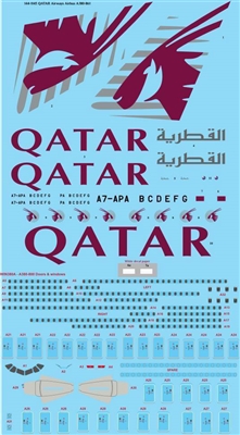 1:144 Qatar Airways Airbus A.380-800