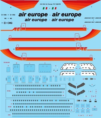 1:144 Air Europe Boeing 767-300ER