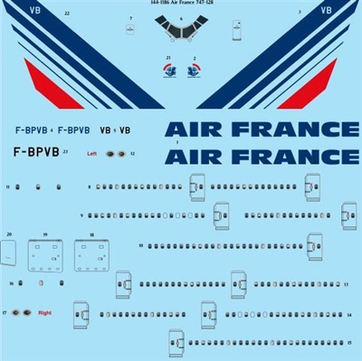 1:144 Air France Boeing 747-100