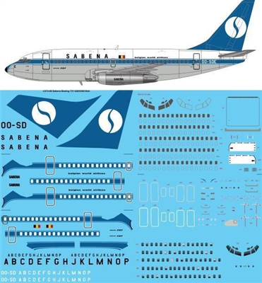 1:72 Sabena Boeing 737-200