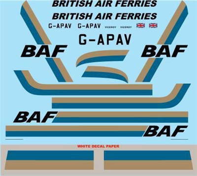 1:72 British Air Ferries (blue/sand) Bristol 170 Superfreighter Mk.32