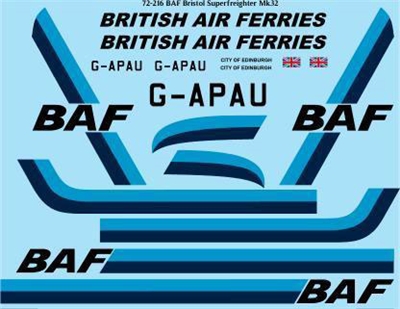 1:72 British Air Ferries (light/dark blue) Bristol 170 Superfreighter Mk.32