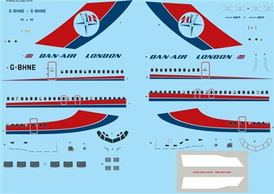 1:72 Dan Air London Boeing 727-200